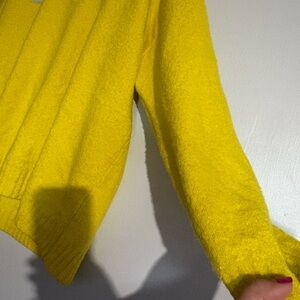 DKNY Yellow Cowl Neck Sweater
